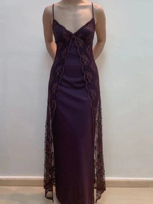 Vintage Bodycon Spaghetti Straps Sleeveless Zipper Up Floor-Length Prom Dress