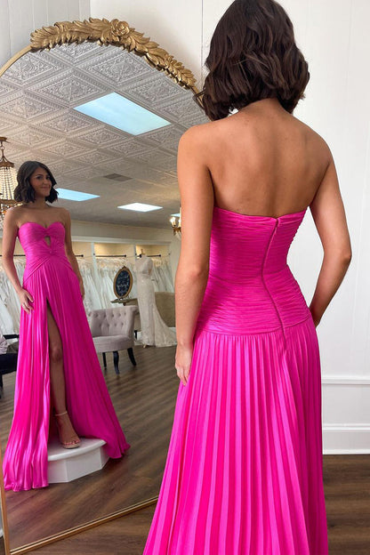 Cute Mermaid Sweetheart Pink Chiffon Long Prom Dress