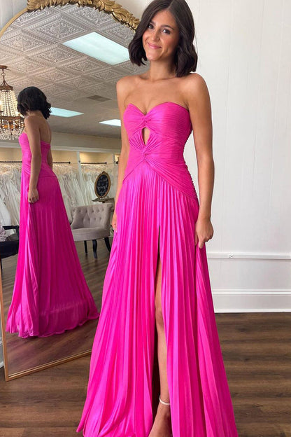 Cute Mermaid Sweetheart Pink Chiffon Long Prom Dress