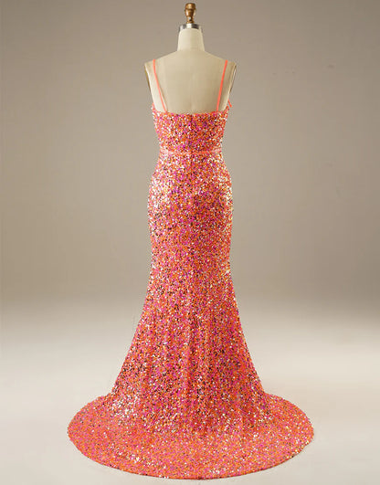 Sequins/Sparkling Long Dress Mermaid Prom Dress